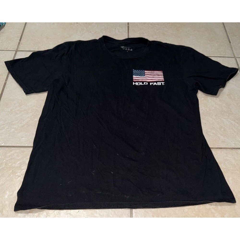 HOLD FAST America Faith Family Freedom American Flag L USA Military